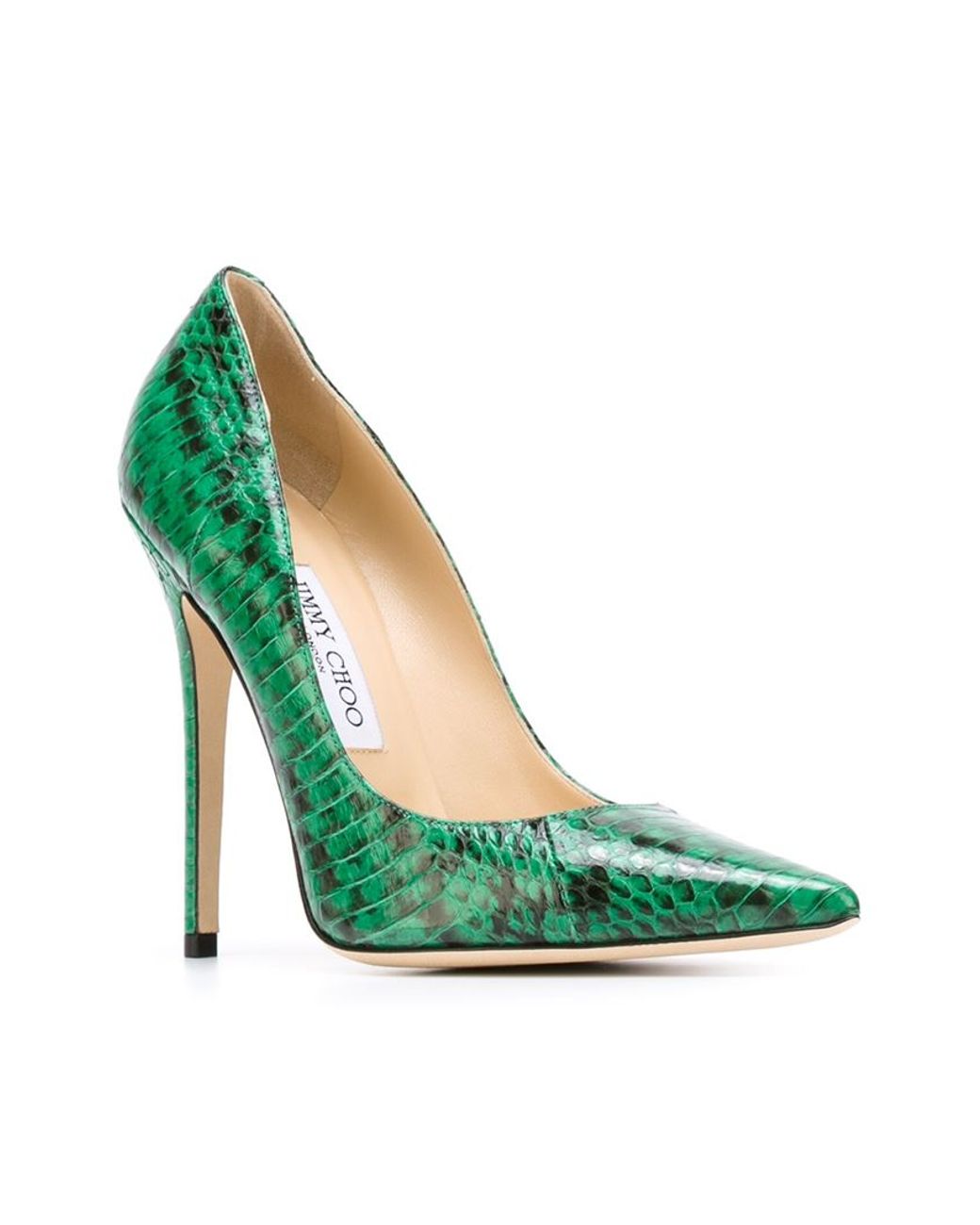 Jimmy Choo Anouk Snakeskin-Print Pumps in Green | Lyst Jimmy Choo Anouk Snakeskin-Print Pumps in Green | Lyst