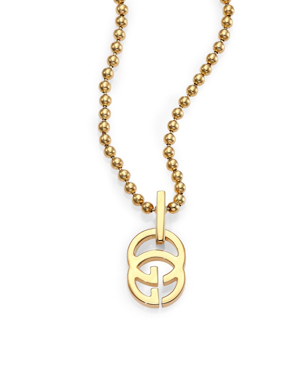 Gucci Running G 18K Yellow Gold Pendant 