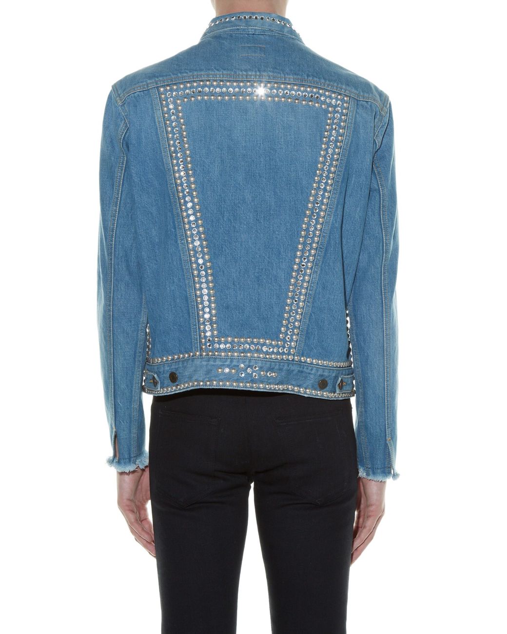Saint Laurent Studded Denim Jacket in 