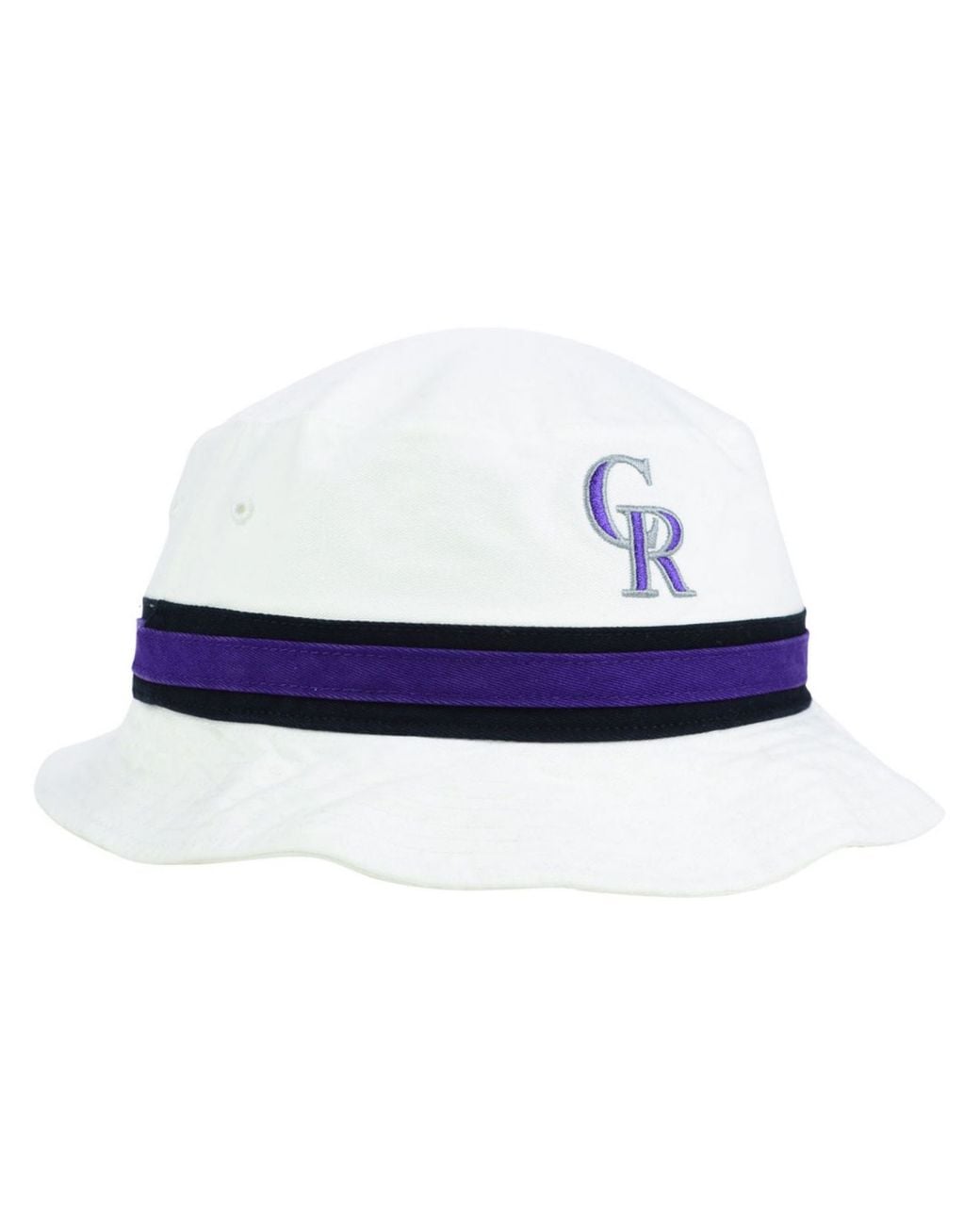 Colorado Rockies Striped Bucket Hat 