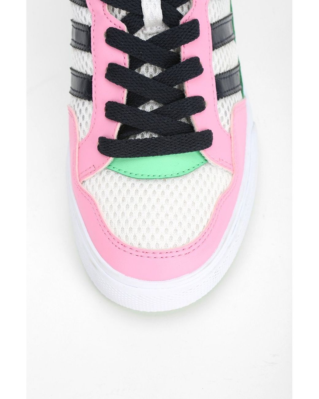adidas Originals Extaball Leather High-Top Sneaker in Pink | Lyst