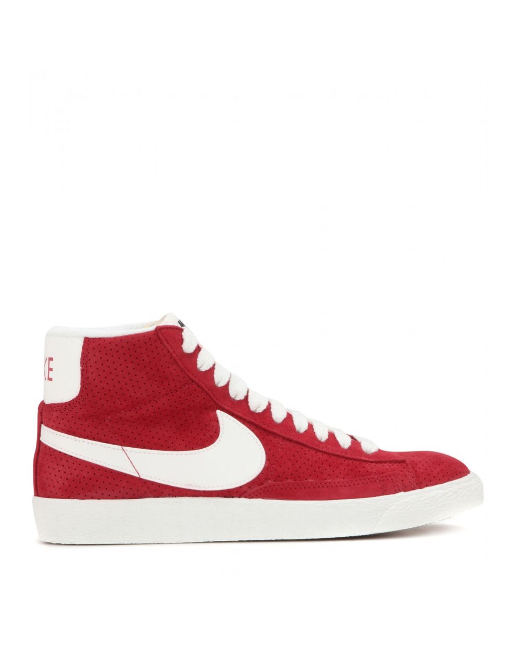 Nike Blazer Mid Vintage Suede High-top Sneakers in Red | Lyst