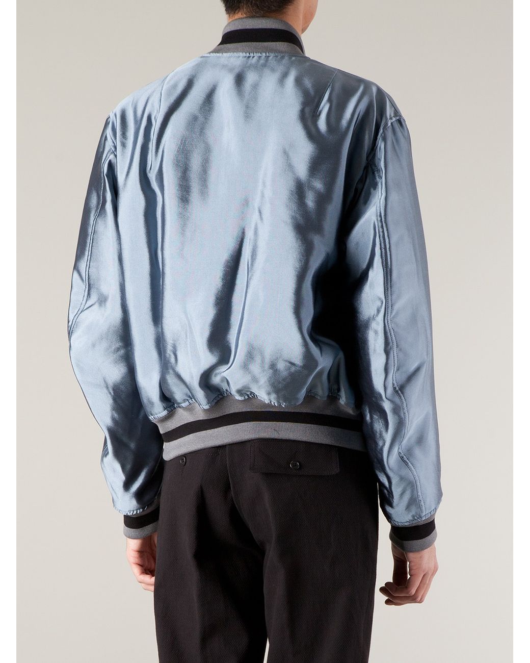 Haider Ackermann Reversible Bomber Jacket in Blue for Men | Lyst Haider Ackermann Reversible Bomber Jacket in Blue for Men | Lyst