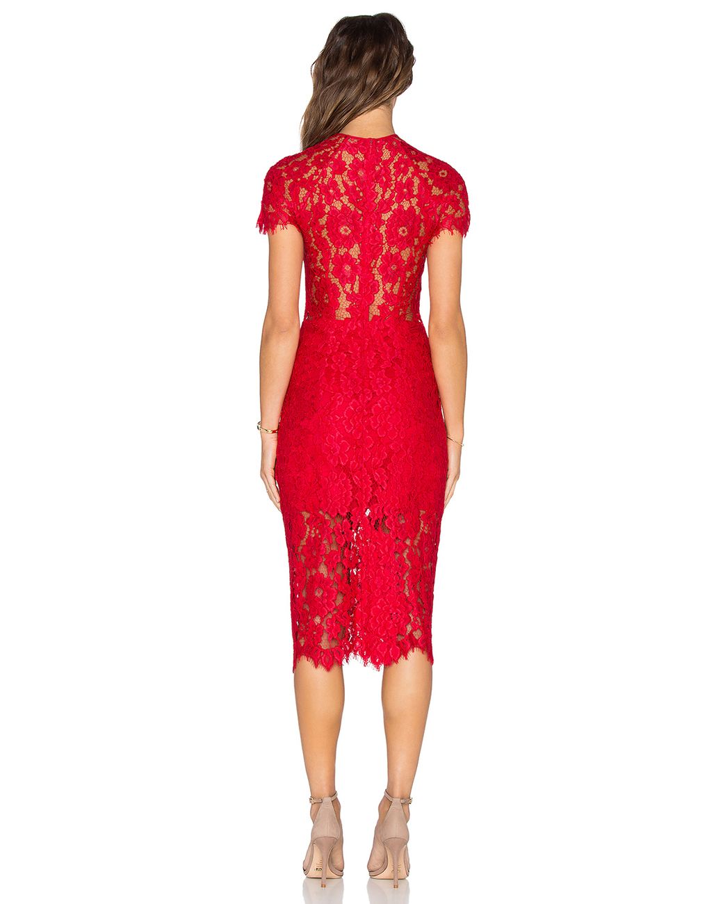 Alexis red lace clearance dress