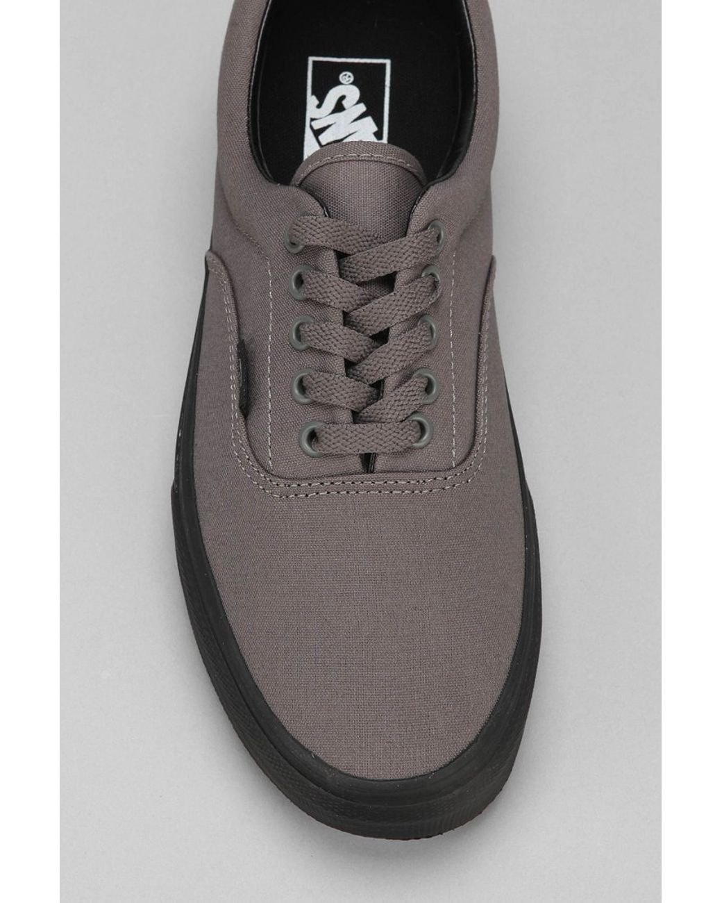 Vans Era Black Sole Mens Sneaker in Gray for Men | Lyst