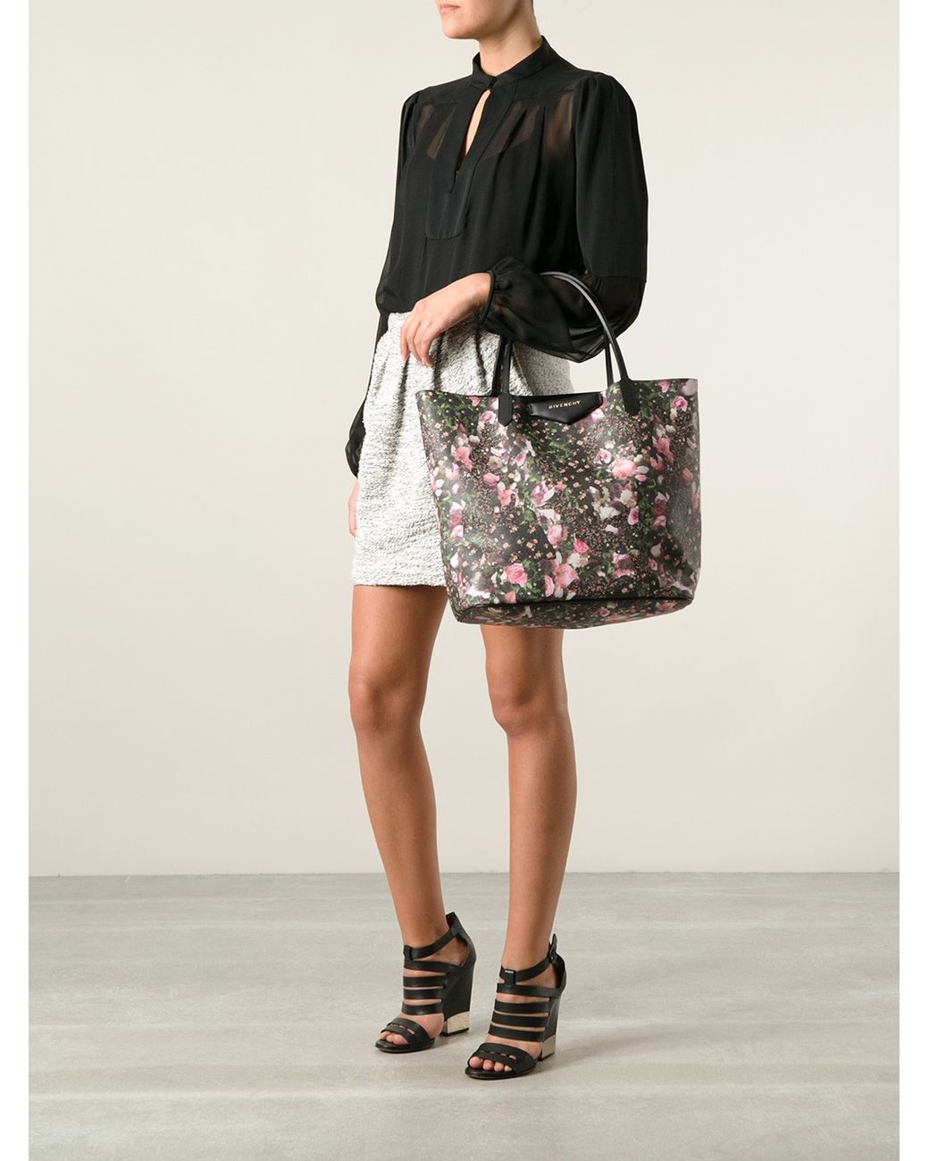 Total 51+ imagen givenchy floral tote