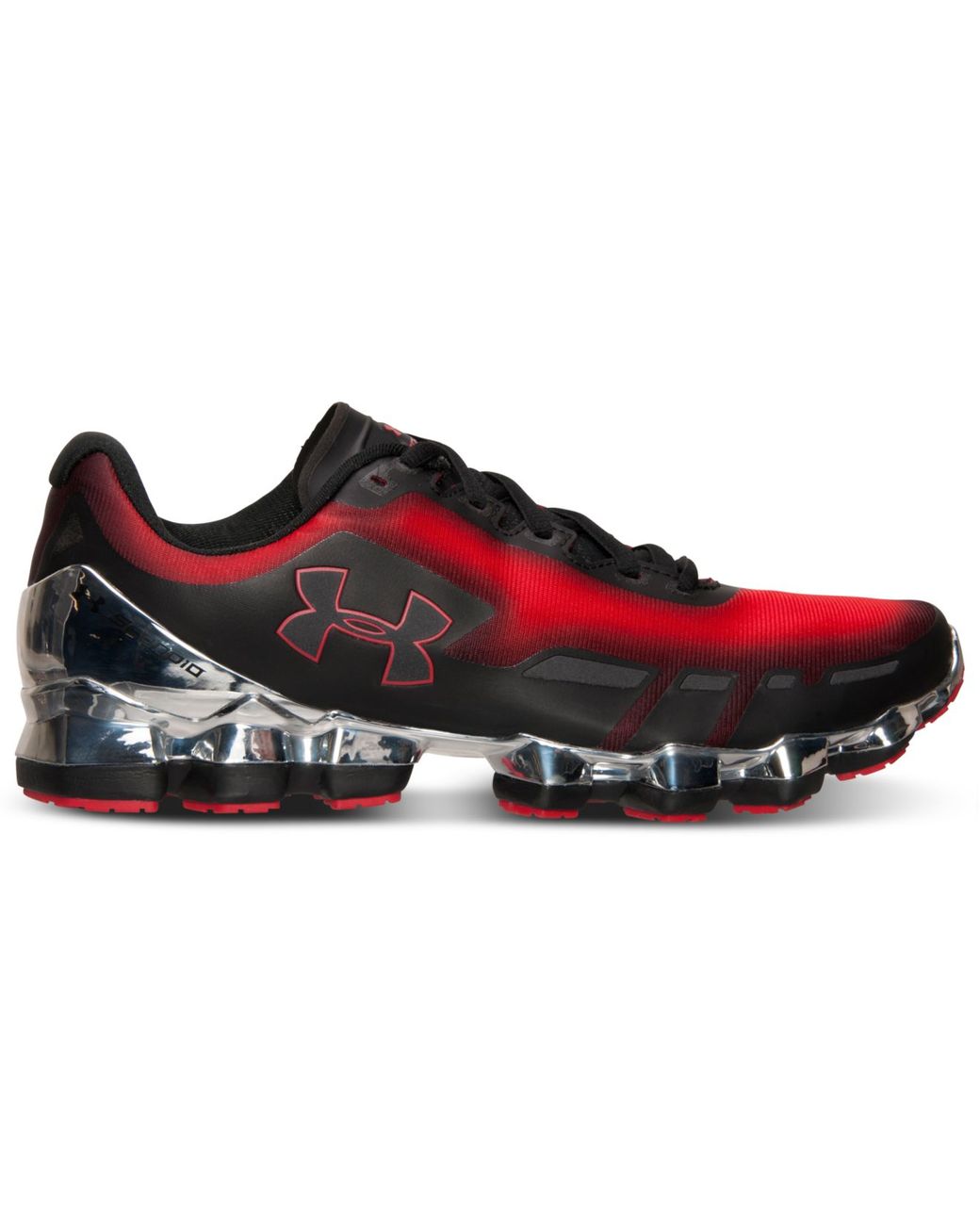 Under Armour Men'S Scorpio Chrome Running Sneakers From Finish Line in  Red/Metallic Silver/Black (Black) for Men | Lyst