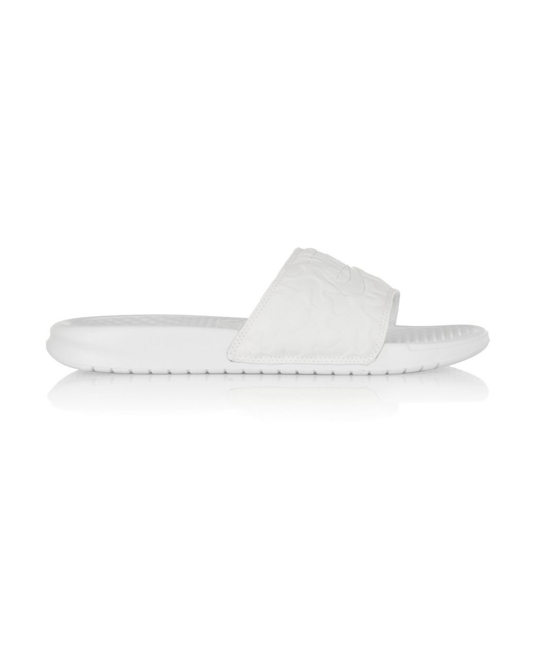 Nike Benassi Rubber Slides in White | Lyst
