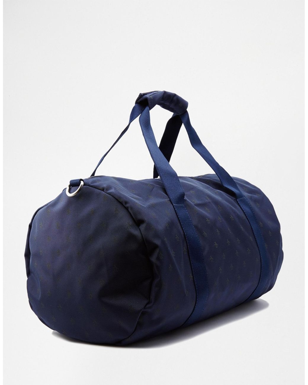 Original Penguin Duffle Bag With All Over Print in Blue for Men | Lyst