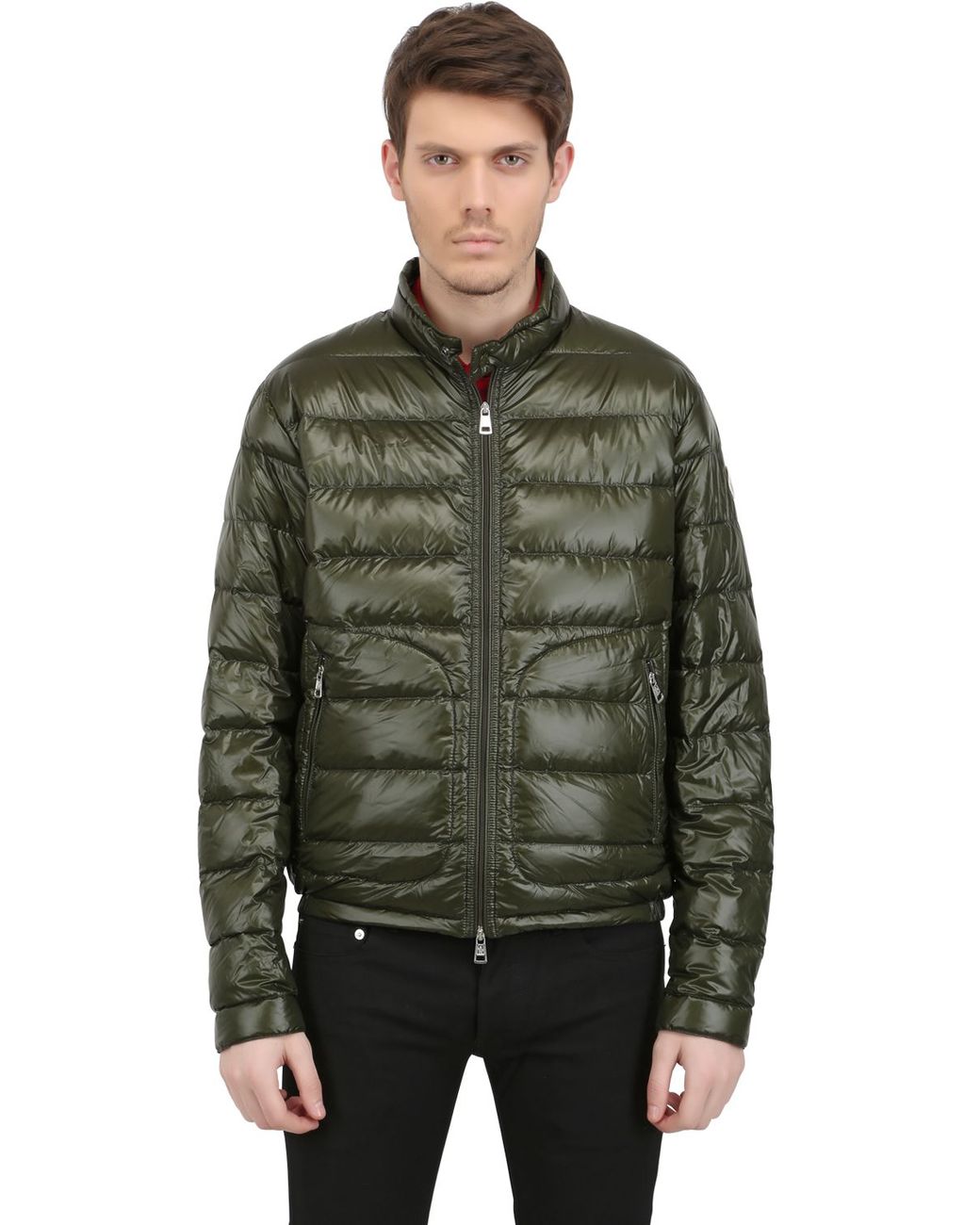 Moncler Acorus Nylon Light Weight Down Jacket in Military Green (Green ...