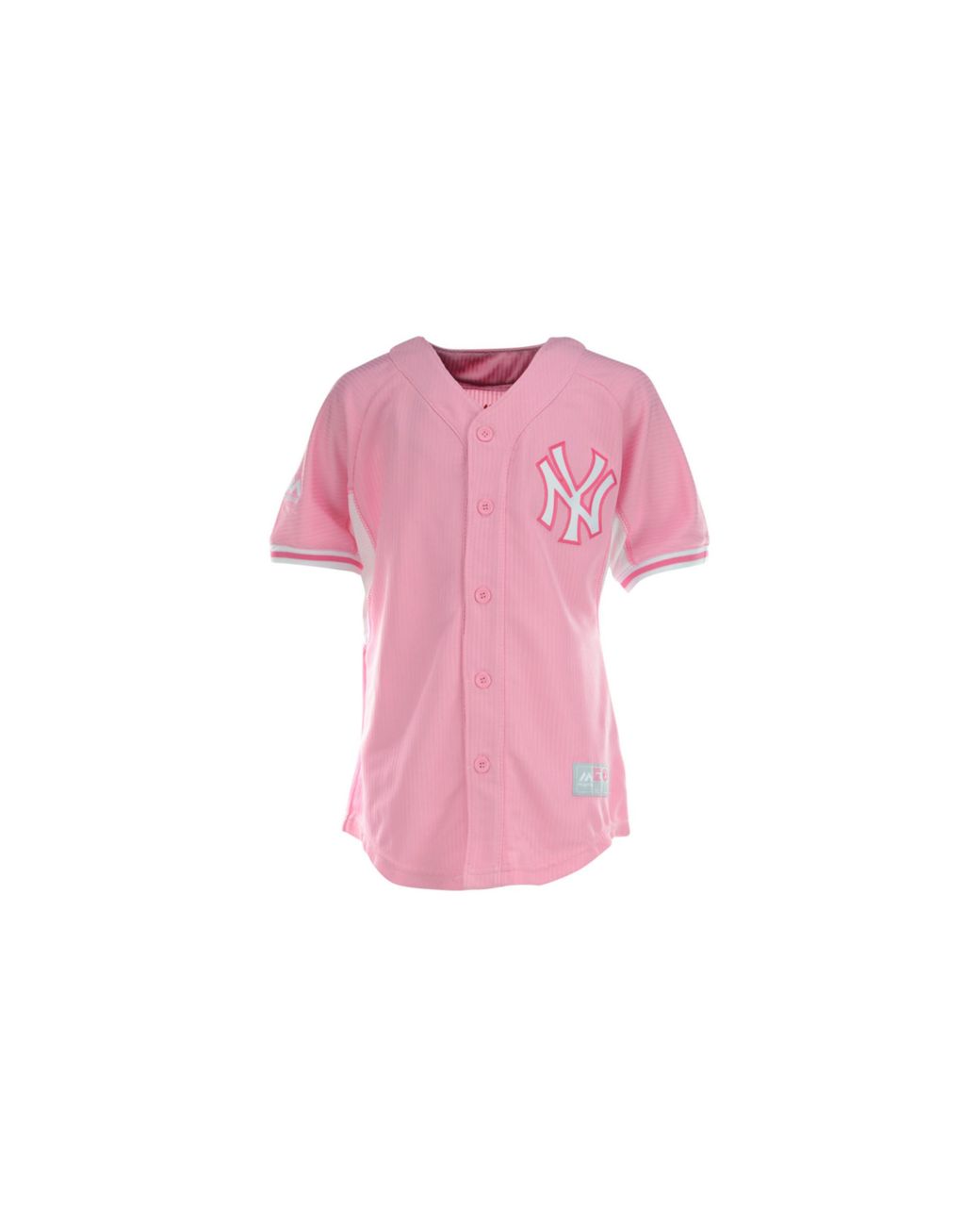 Majestic Girls New York Yankees Jersey in Pink | Lyst