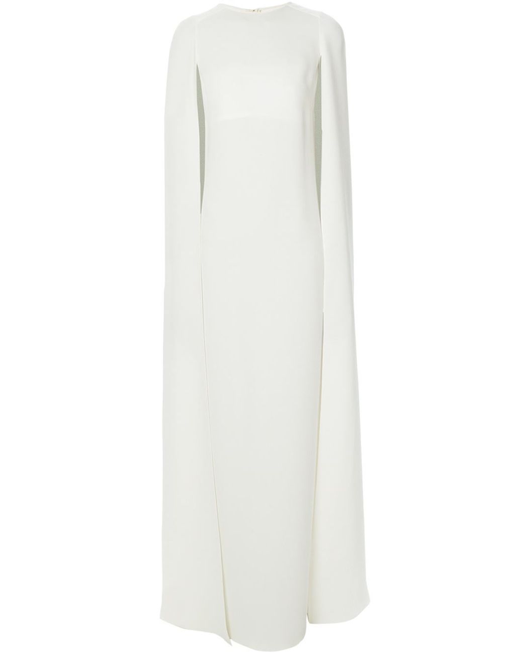 Valentino Cape-Style Evening Dress in White | Lyst