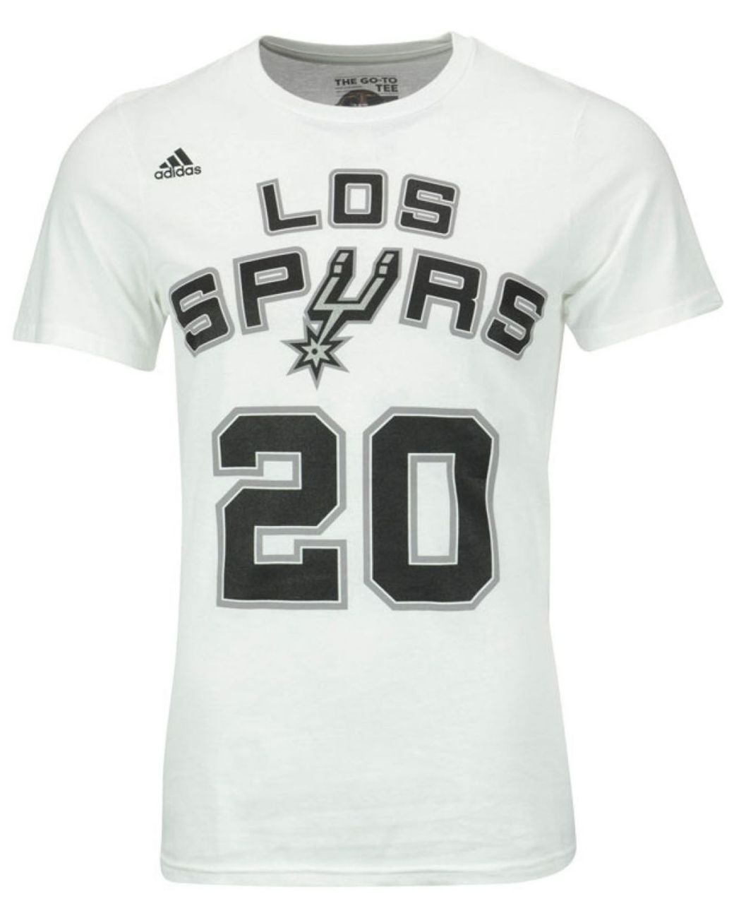 adidas Men'S Manu Ginobili San Antonio Spurs Enebea Player T-Shirt in White  for Men