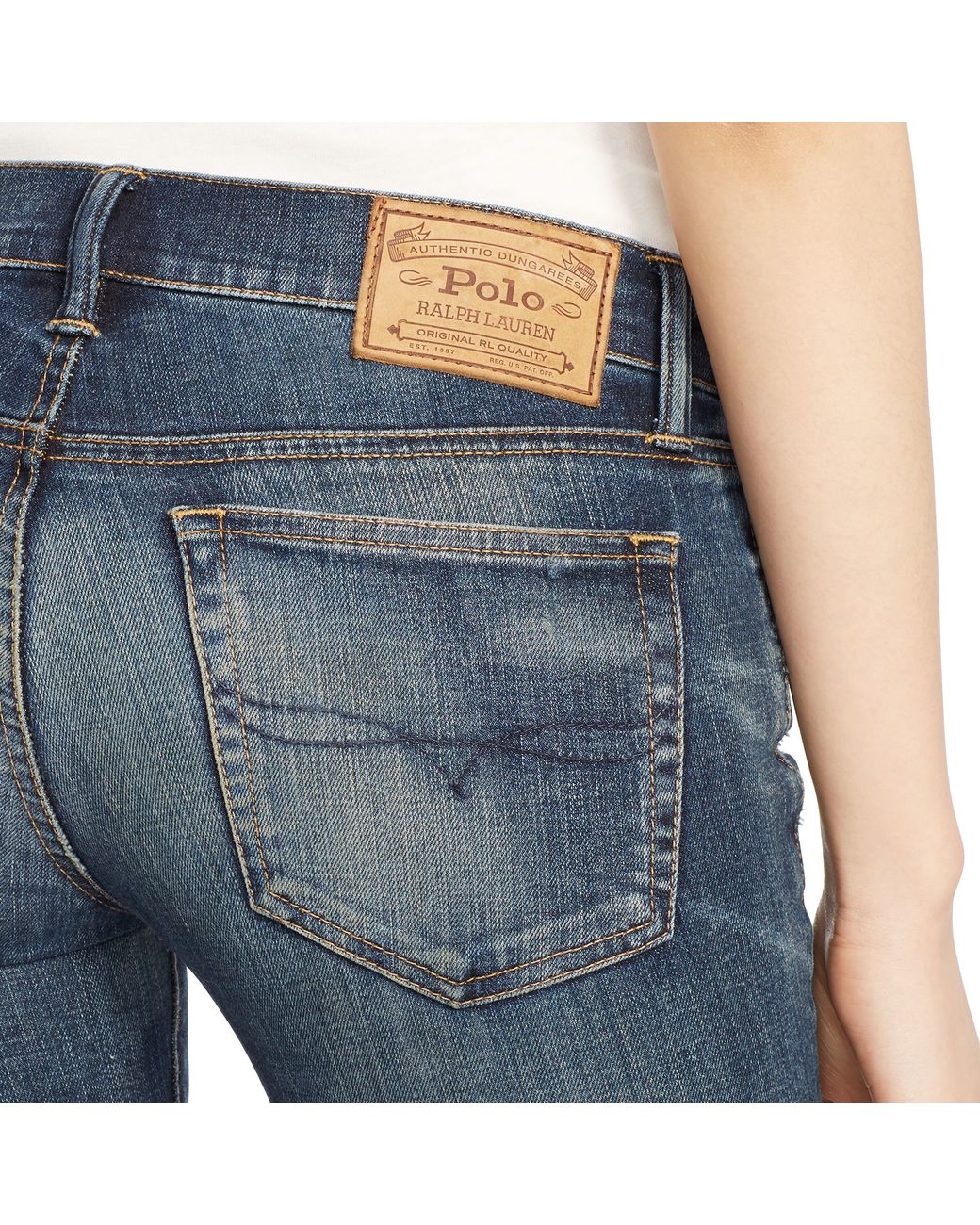 Polo Ralph Lauren Tompkins Skinny Jean in Blue | Lyst UK