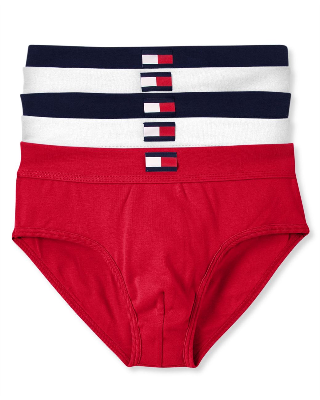 Tommy Hilfiger 5 Pack Hip Brief in Navy/White/Red (Blue) for Men | Lyst