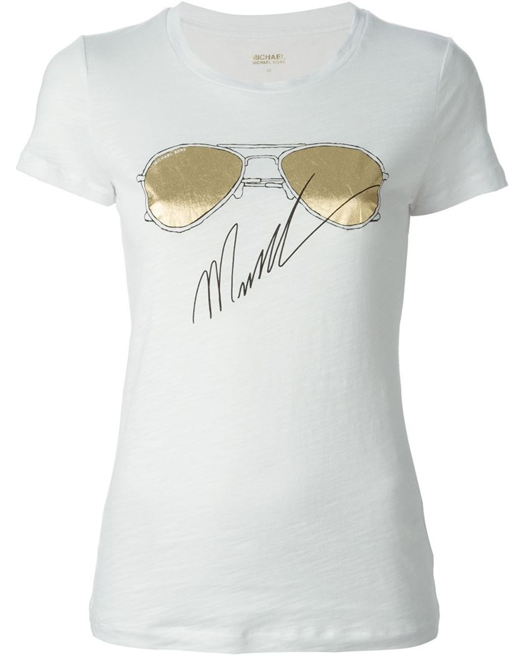 MICHAEL MICHAEL KORS Michael Kors Tshirt with MK logo  White  Michael  Michael Kors tshirt CS1507AFV4 online on GIGLIOCOM
