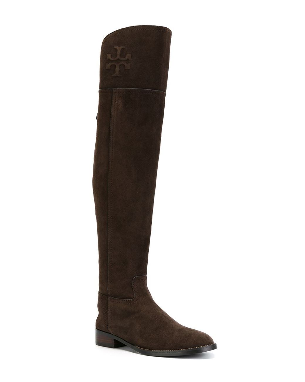 Tory Burch Thigh High Boots in Brown | Lyst