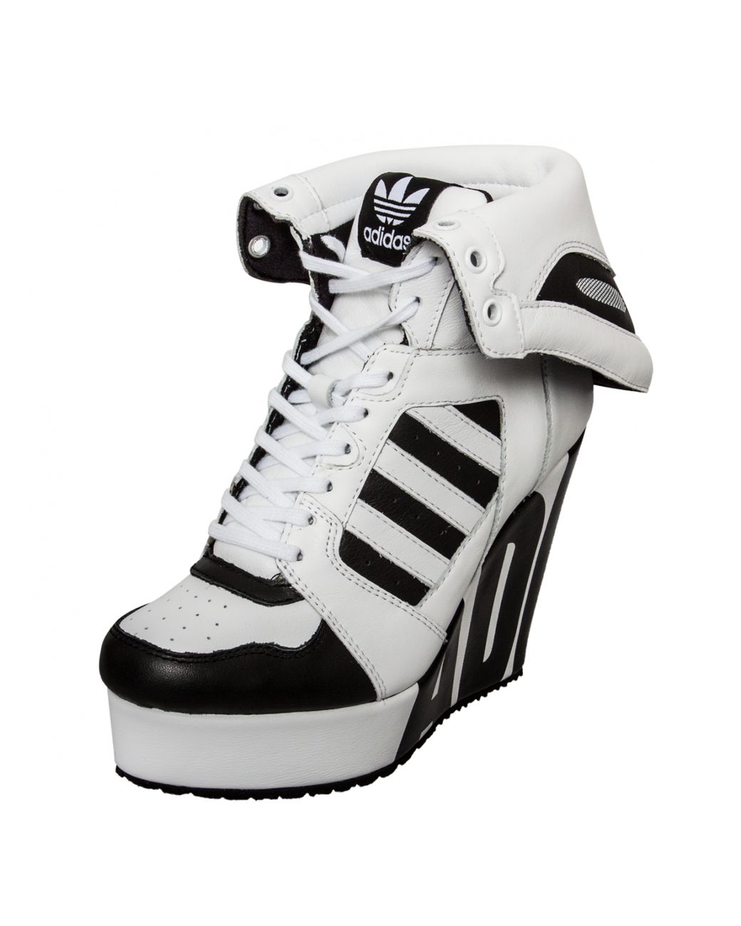 Jeremy Scott for adidas Platform Wedge White/Black Lyst