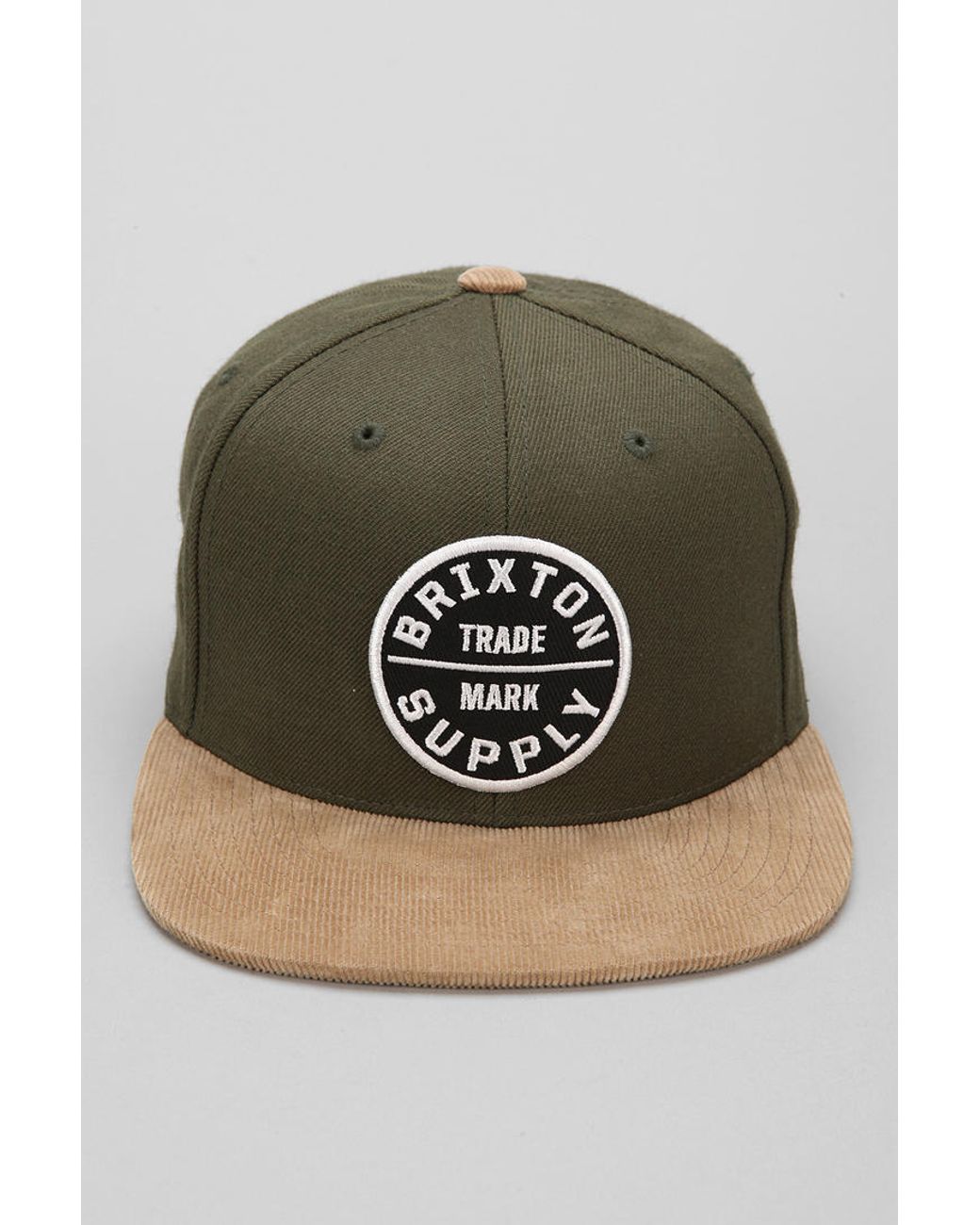 Urban Outfitters Brixton Oath Iii Snapback Hat in Green for Men | Lyst