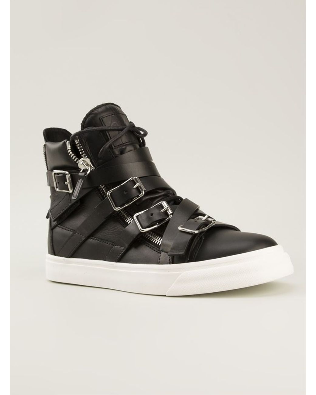 High top strap clearance sneakers