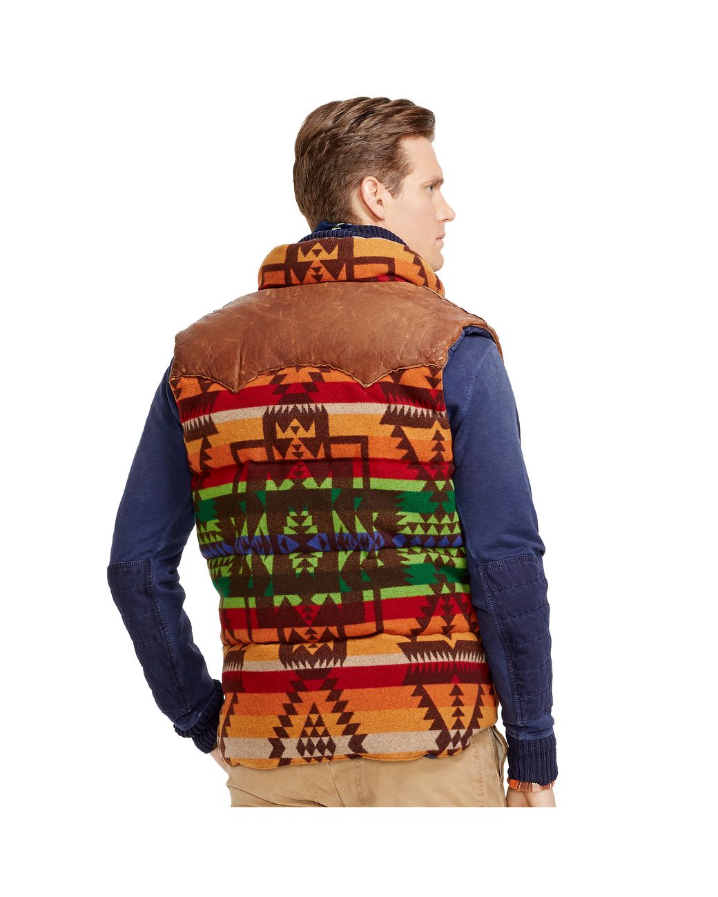 Polo Ralph Lauren Southwestern Wool Vest for Men | Lyst