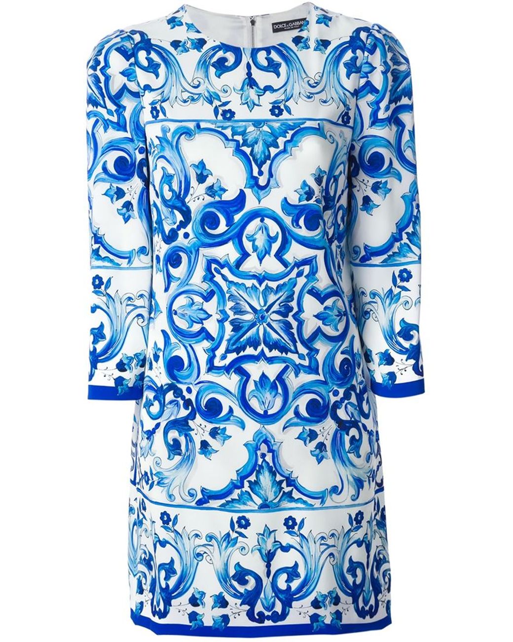 Dolce and gabbana hotsell blue and white dress