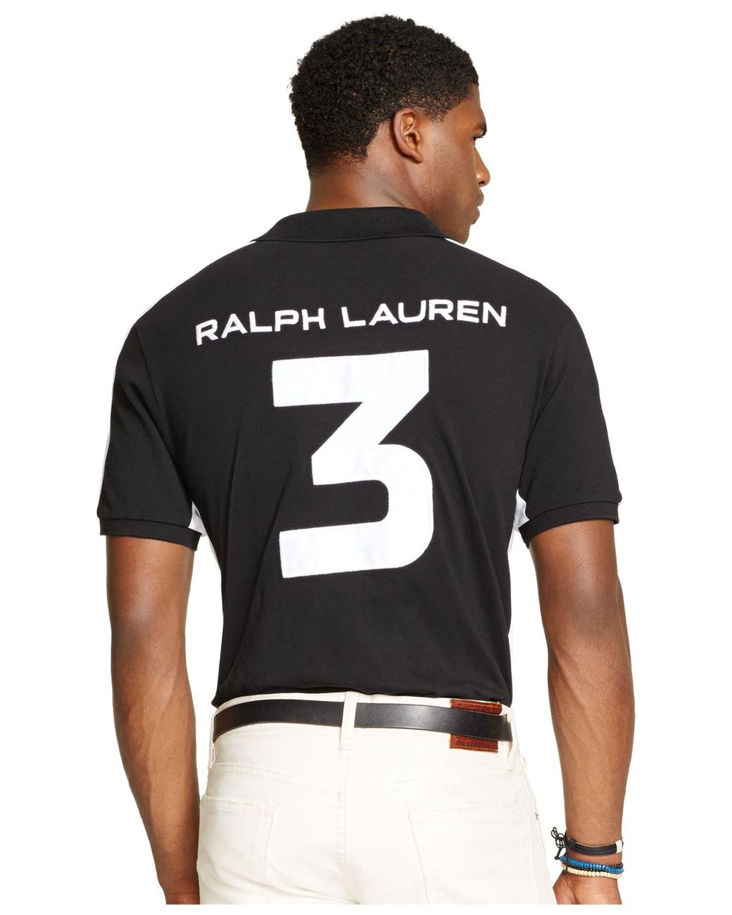 Polo Ralph Lauren Custom-Fit Snow Polo "Germany" Mesh Shirt in Black for  Men | Lyst