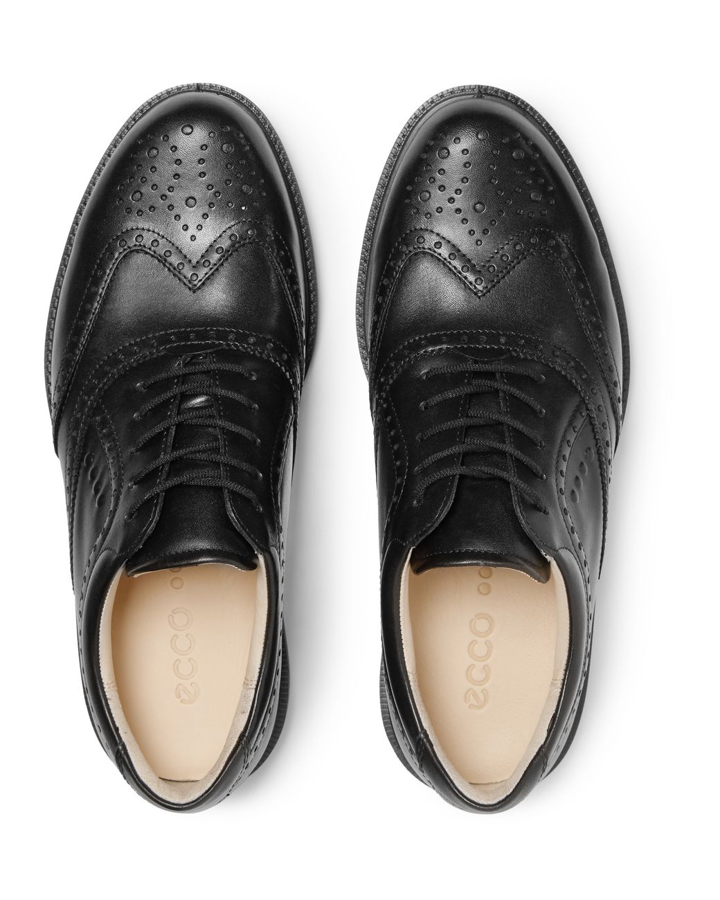 Ecco Tour Hybrid Leather Golf Brogues in Black for Men Lyst UK
