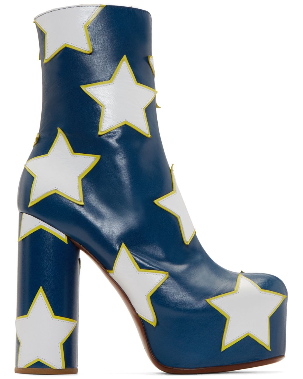 light blue platform boots