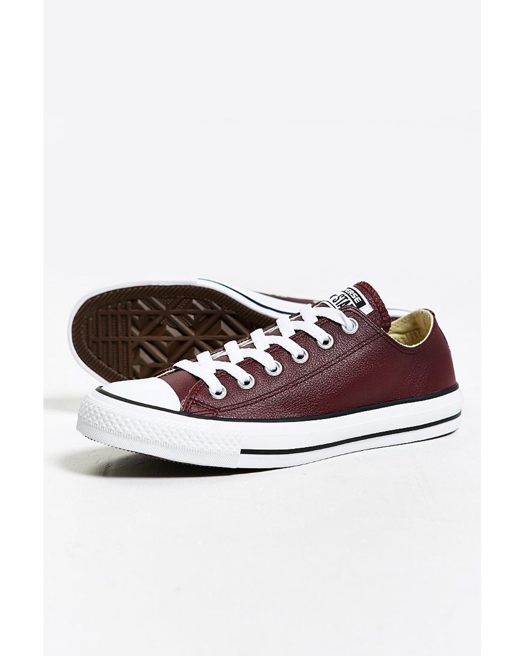 Converse Chuck Taylor All Star Leather Low-top Sneaker in Purple for Men |  Lyst