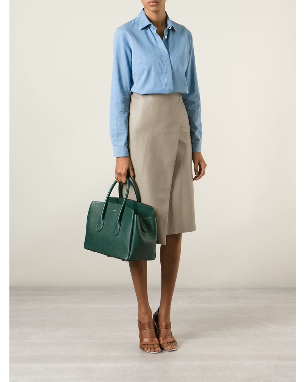 Bally Sommet Tote in Green Lyst UK