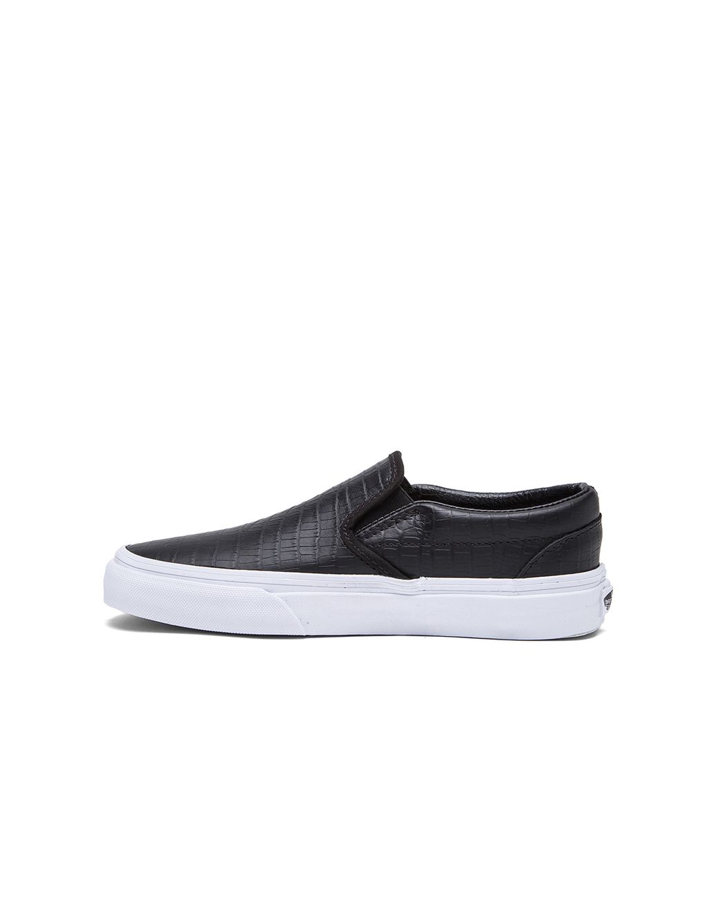 Vans Classic Croc Leather Slip On Sneaker in Black for Men Lyst