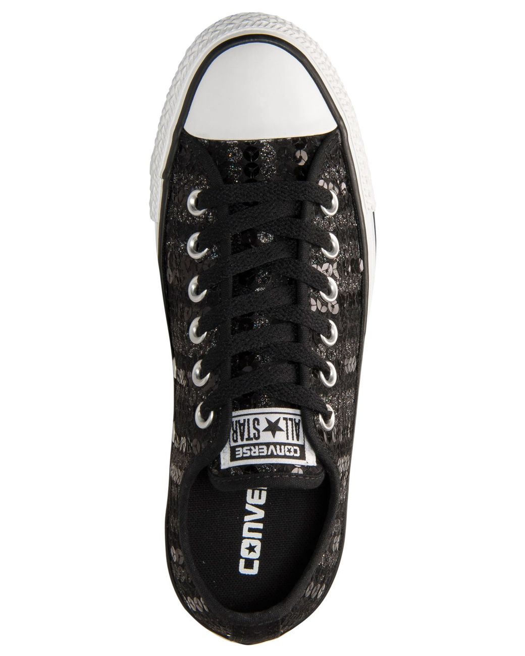 Converse Women's Chuck Taylor Ox Sequin Casual Sneakers From Finish Line in  Black | Lyst