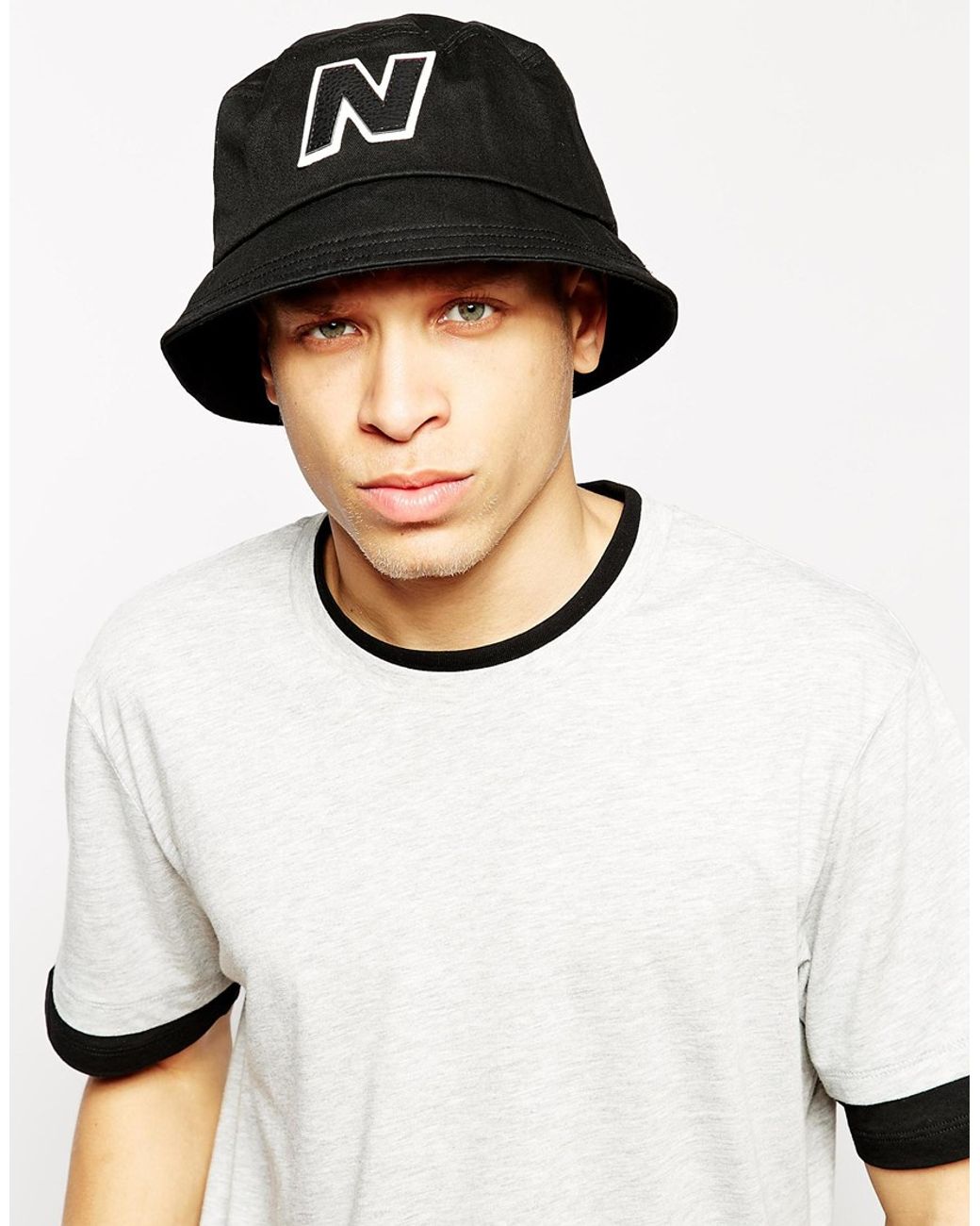 New Balance Glasto Bucket Hat in Black for Men | Lyst