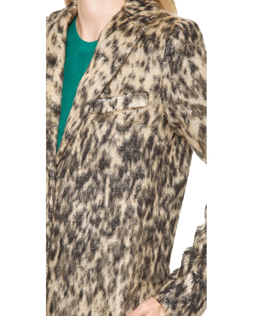 leopard lab coat