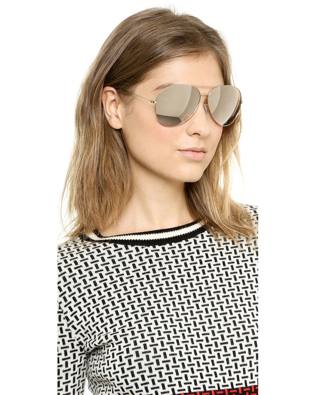 Aviator gold mirror sunglasses cheap