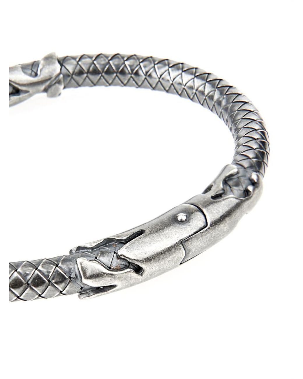 Bottega veneta intrecciato discount sterling silver bracelet