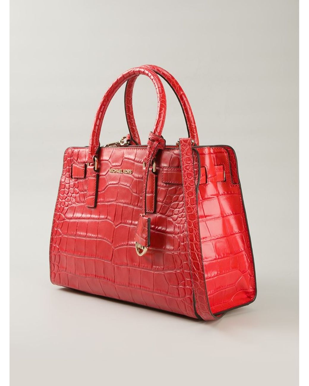 Mk top crocodile bag