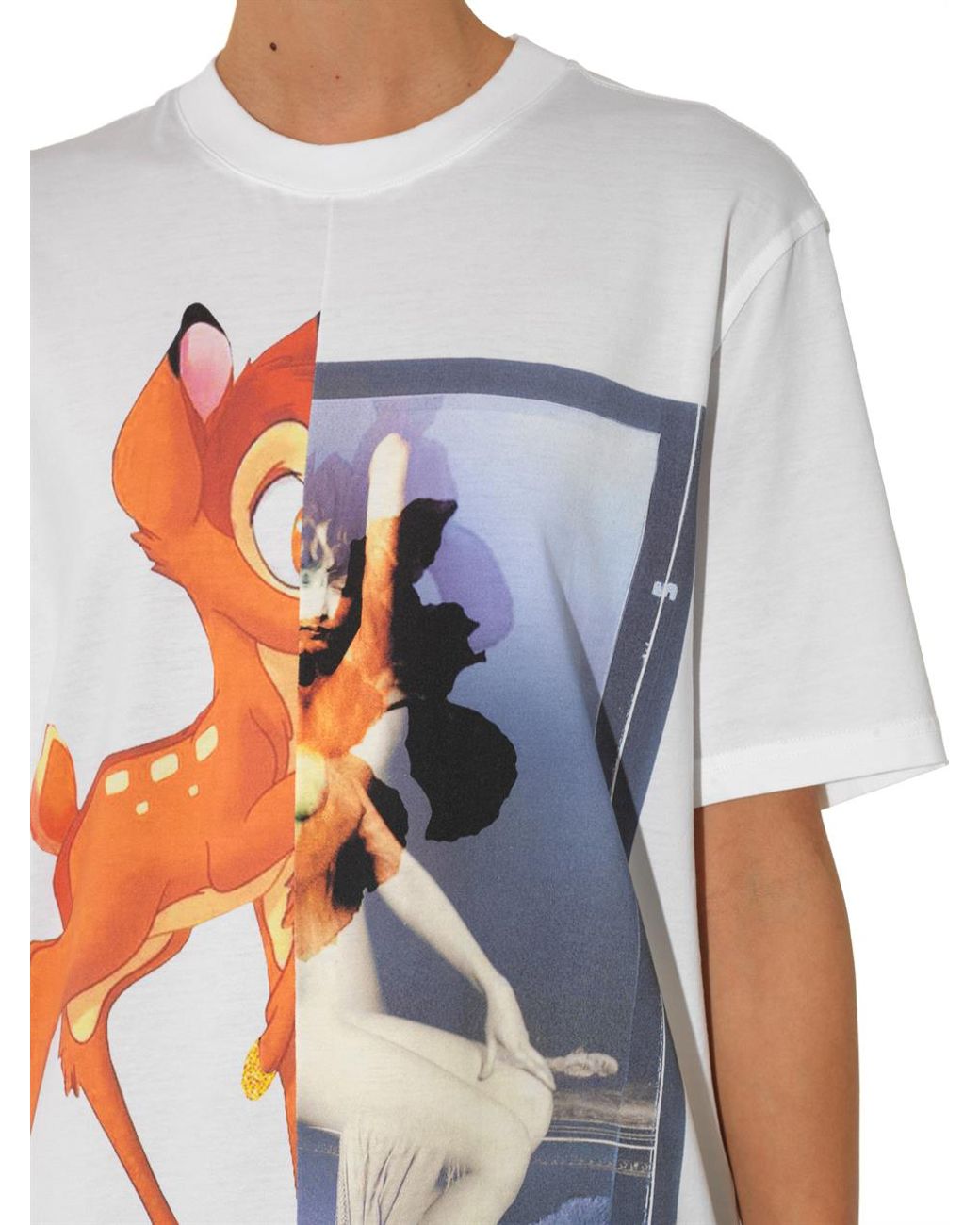 Givenchy Bambi Print Cotton T Shirt in White Lyst
