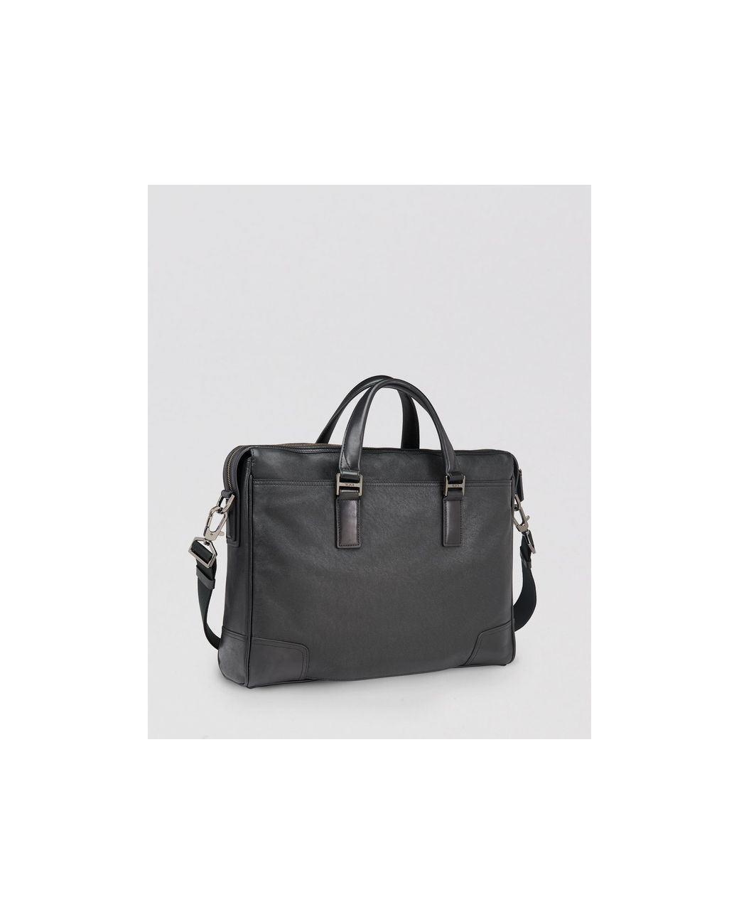 Tumi Beacon Hill Irving Slim Leather Brief in Black for Men | Lyst