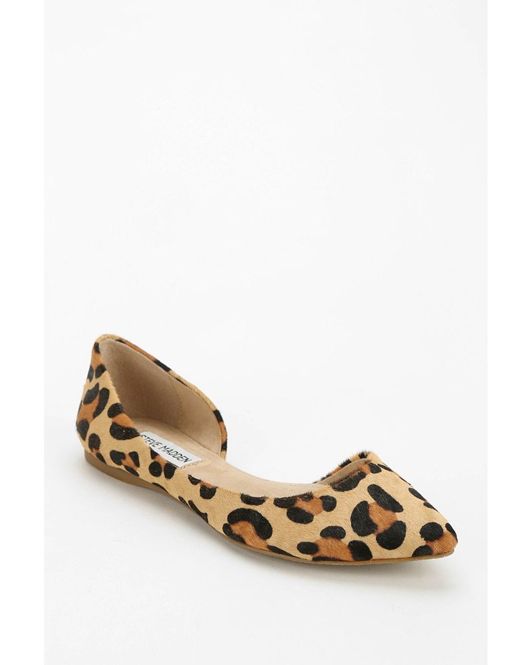 Steve Madden Elusion Leopard Print Dorsay Flat | Lyst