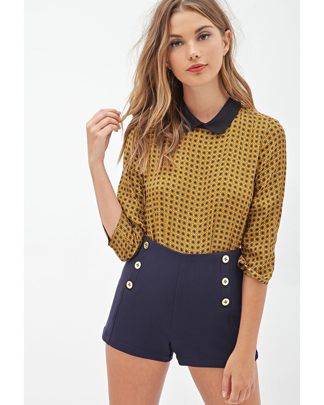 Forever 21 High-Waisted Sailor Shorts 