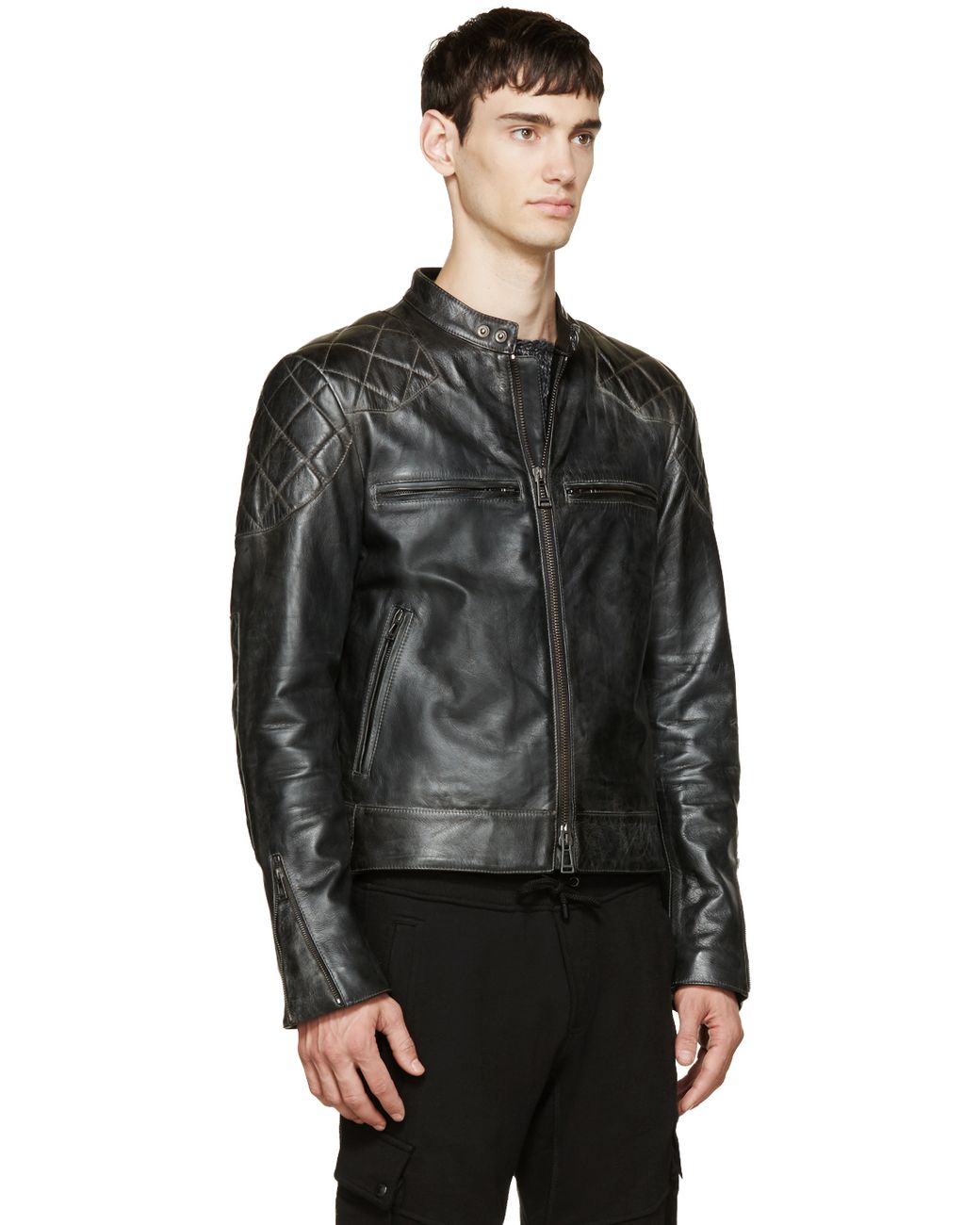 Belstaff Black Vintage Leather David Beckham Edition Jacket for Men | Lyst
