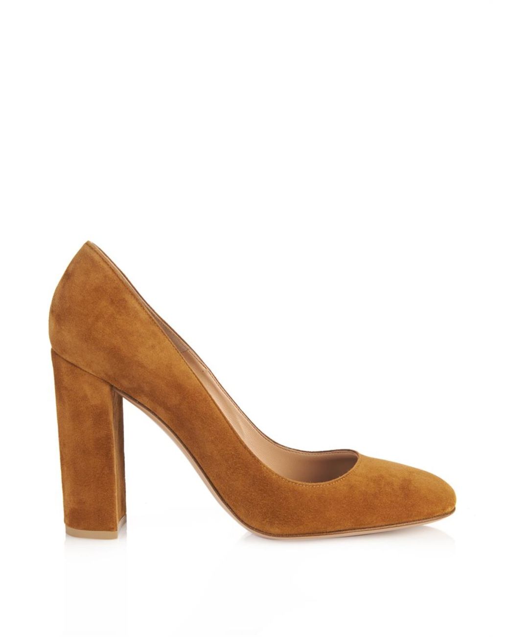 Divanne Block High Heels, Women's Chunky Heel Pumps Pointed Toe Slip-On  Dress Office Shoes-Brown-8.5M US: Buy Online at Best Price in UAE -  Amazon.ae