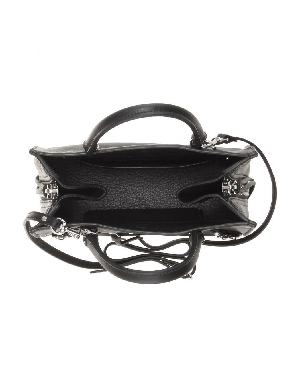 Balenciaga Mini Papier A4 Zip Around Leather Shoulder Bag in Black | Lyst