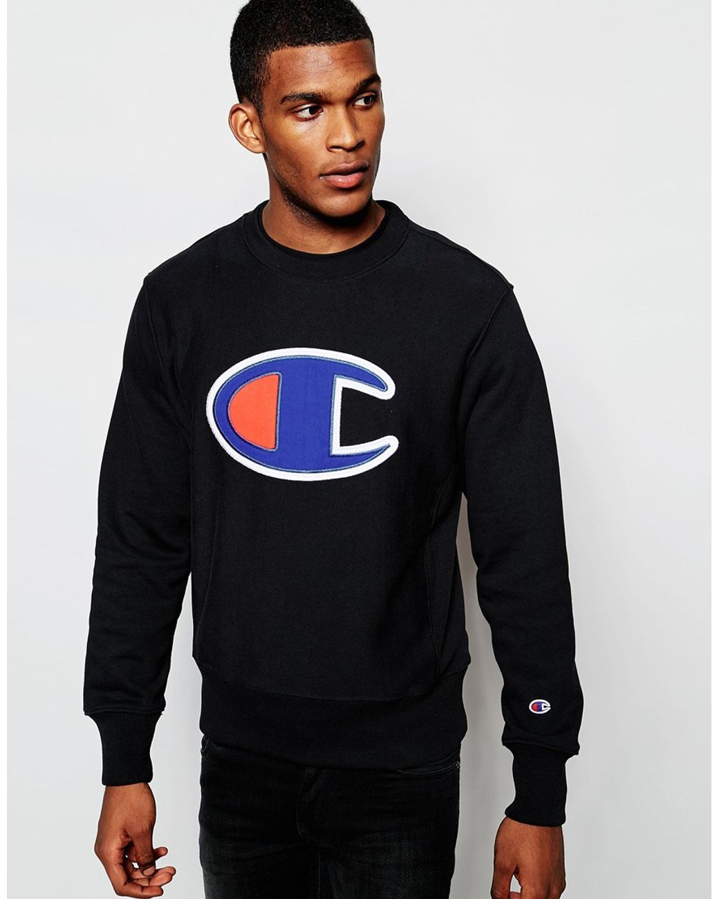 Sweatshirt With Big C Logo in Black for Men | Lyst