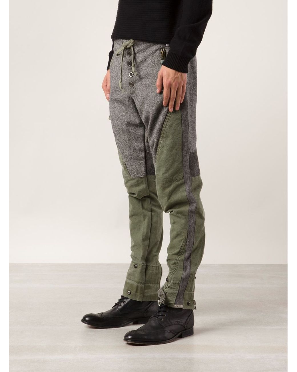 Greg Lauren 'The Gu' Trousers in Grey 