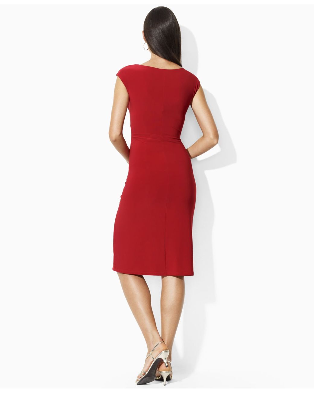 Lauren Ralph Lauren, Dresses, New Lauren Rll Womens Red Floral Lace  Sheath Dress 4 19