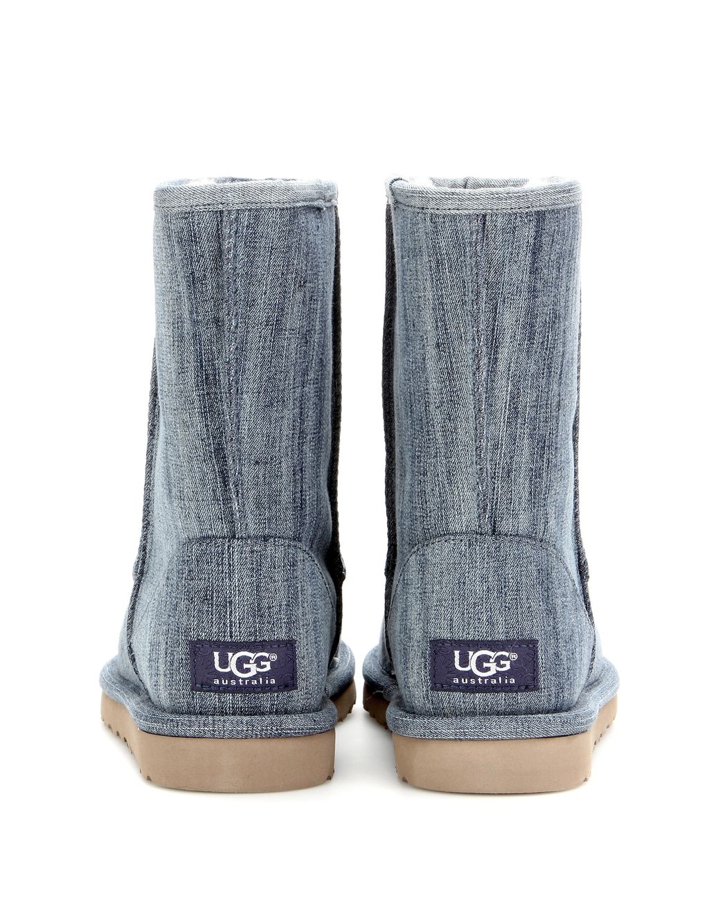 UGG Classic Short Denim Boots in Blue | Lyst