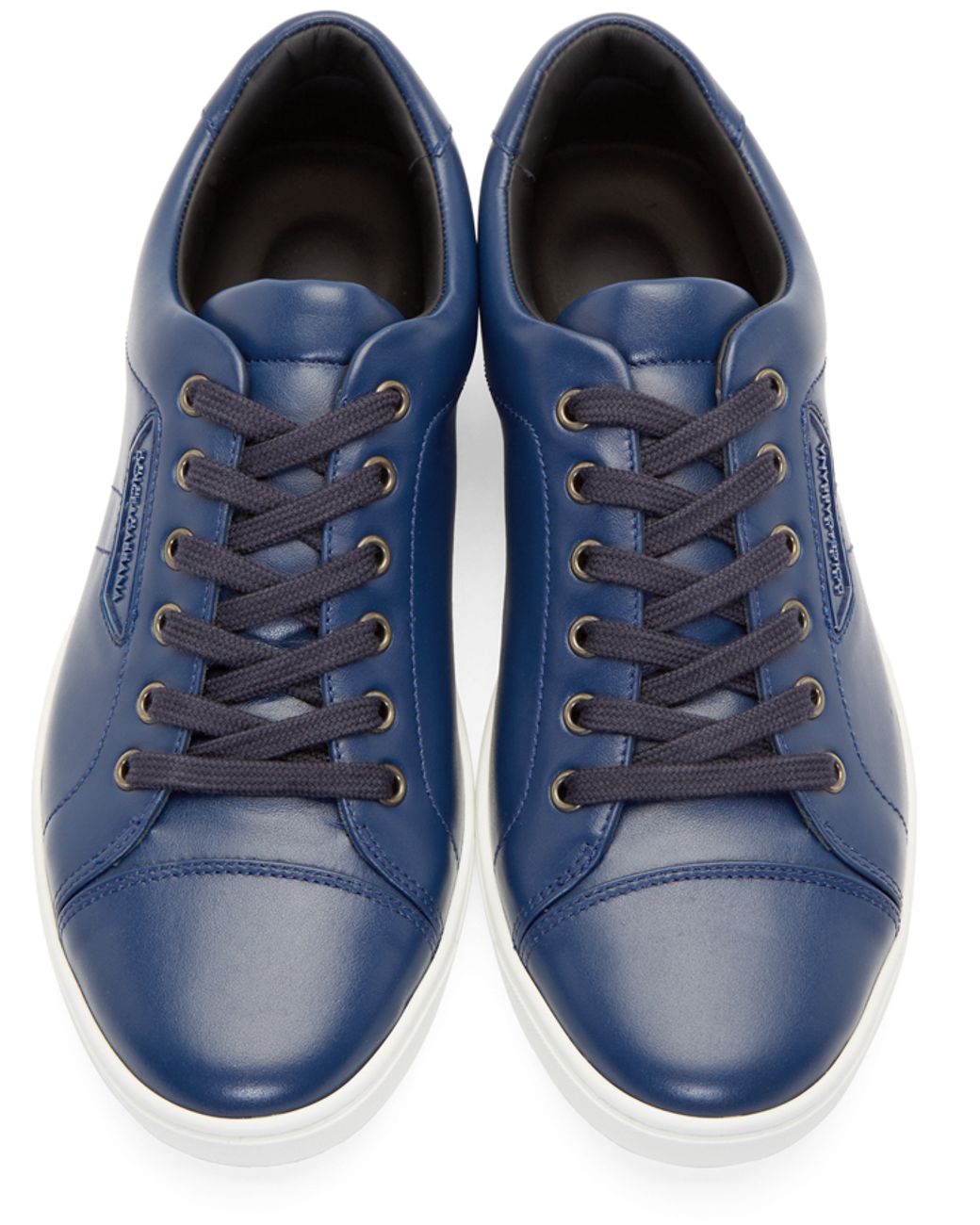 Dolce & Gabbana Blue Leather London Sneakers for Men | Lyst